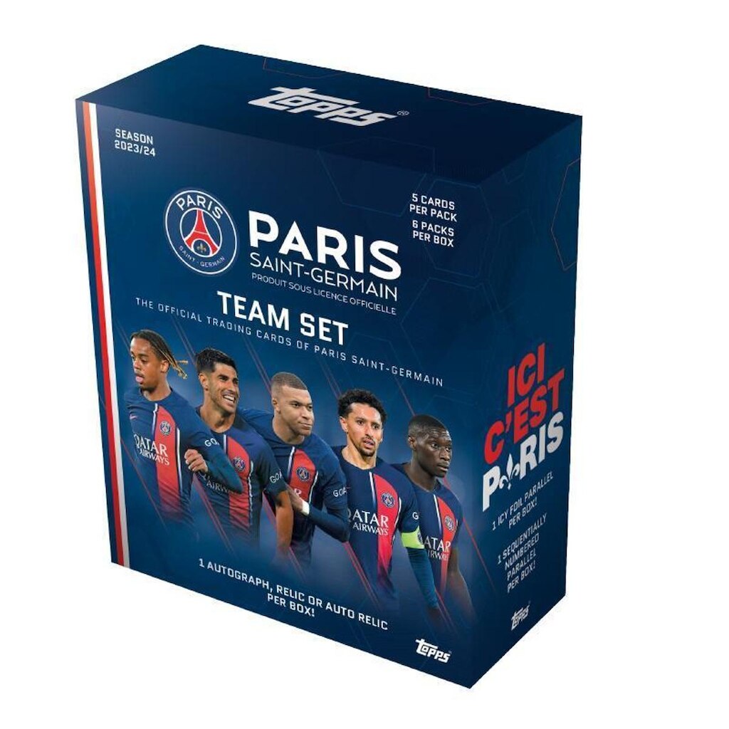 Topps Cards 2023-24 PSG Paris Saint-Germain Team Set - 30