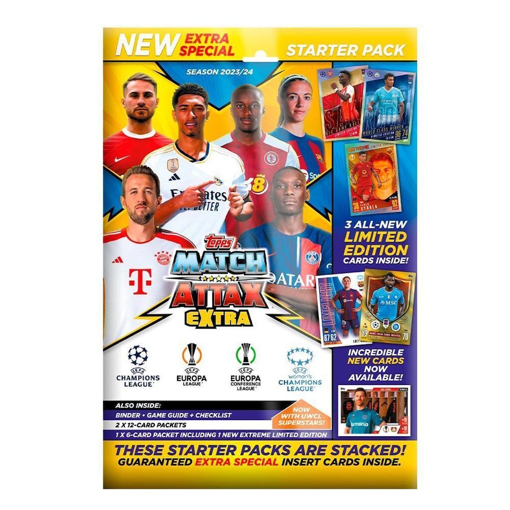 Topps Cards UEFA UCL 2024 Match Attax Extra Starter Pack