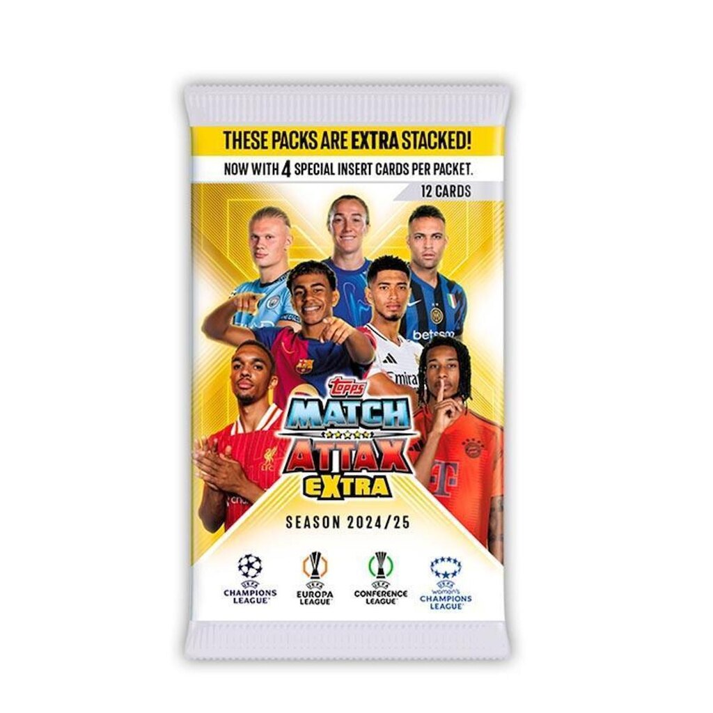Topps UEFA UCC 2025 Match Attax Extra Envelopes - 12 Cards