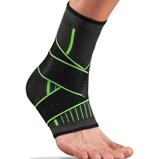 Tornozeleira de Compressão Ortopédica Ajustável MBFIT - Preto Menor preço em Tornozeleira de Compressão Ortopédica Ajustável MBFIT - Preto