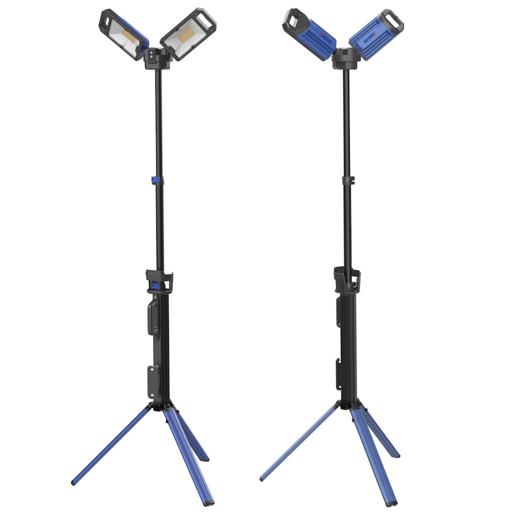 TORRE DE ILUMINAÇÃO PORTATIL DE LED COM 5.000 LUMENS RECARREGAVEL