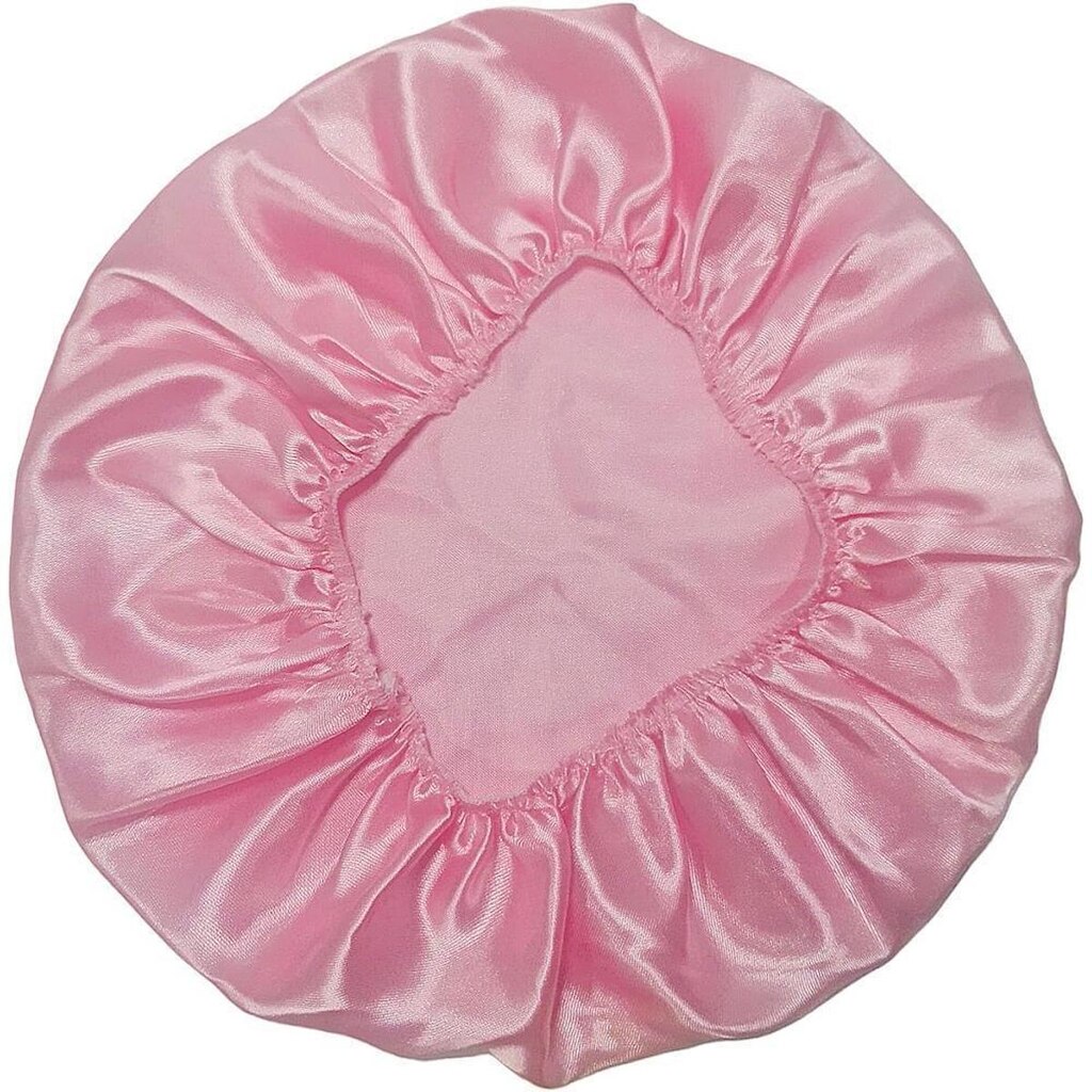 Touca de Cetim Camada Simples Antifrizz Rosa