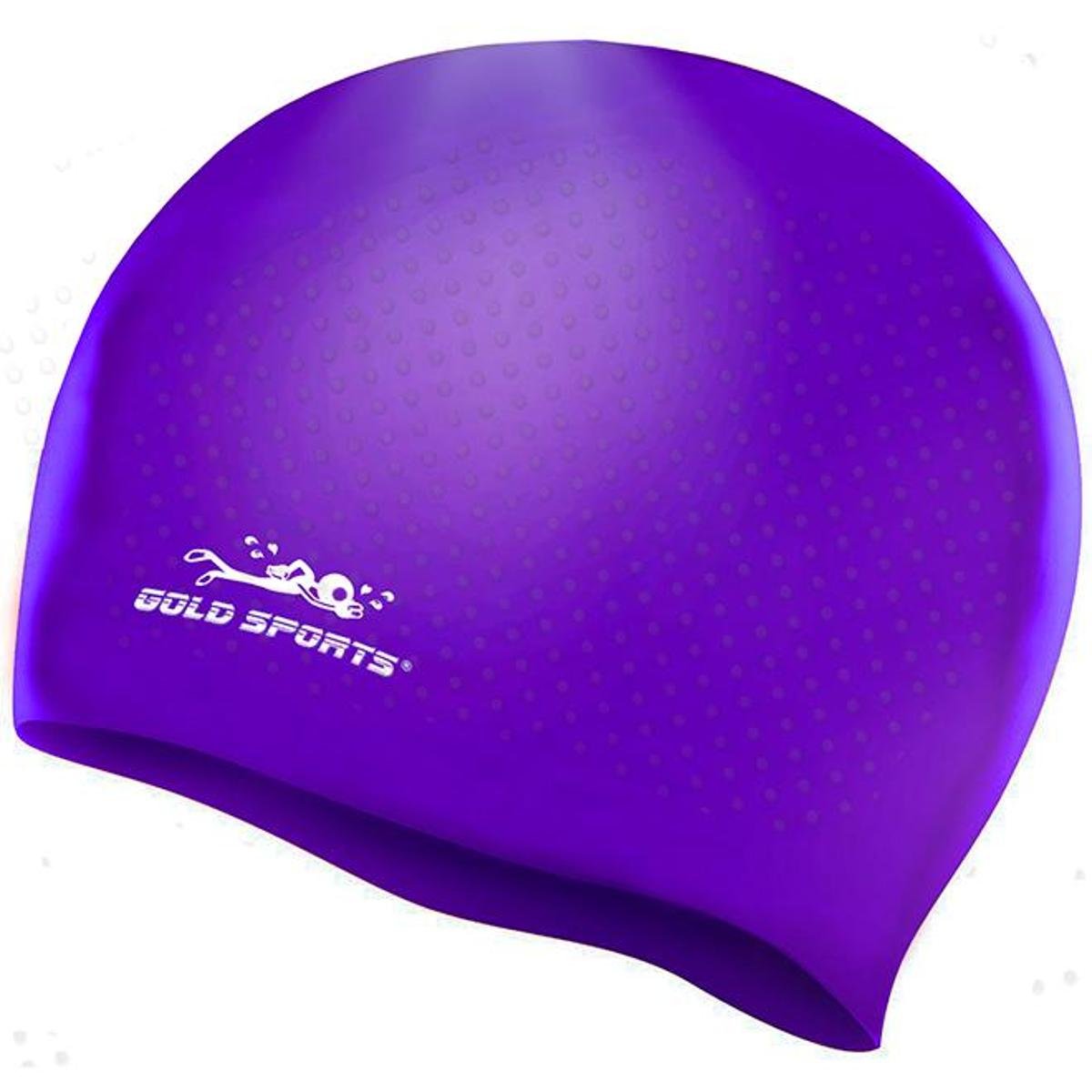 Touca De Natação Gold Sports Massagem De Silicone Menor preço em Touca De Natação Gold Sports Massagem De Silicone
