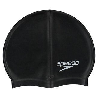 Touca de Natação Speedo Silicone Lisa Preta