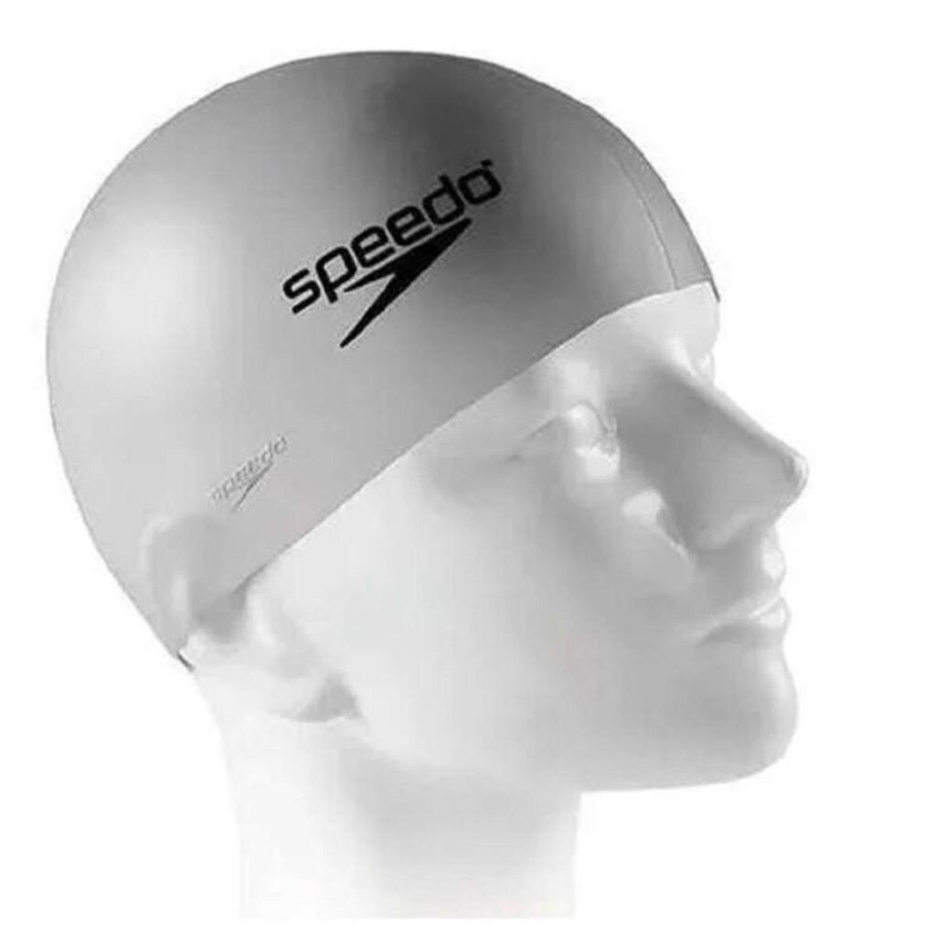 Touca Speedo Silicone Lisa - Cinza - U