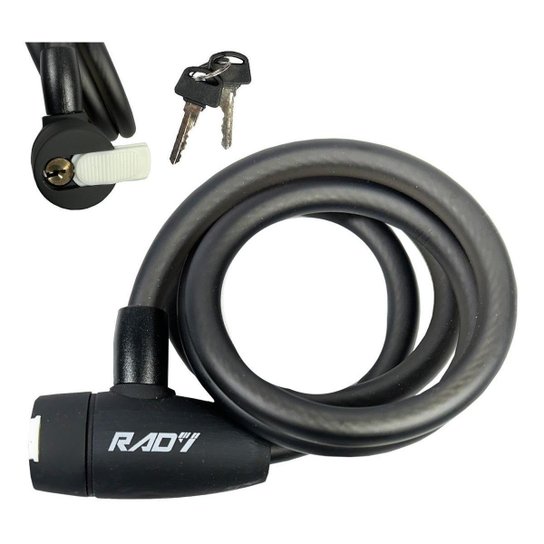 Trava Corrente Segurança Cadeado Bicicleta C/ Suporte Chave - Preto Menor preço em Trava Corrente Segurança Cadeado Bicicleta C/ Suporte Chave - Preto