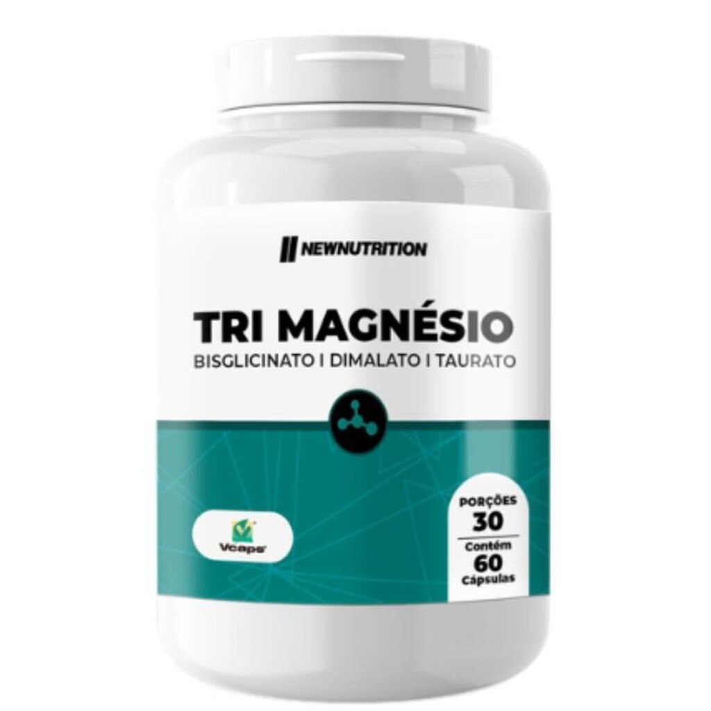Tri Magnésio 300mg 60 Capsulas New Nutrition
