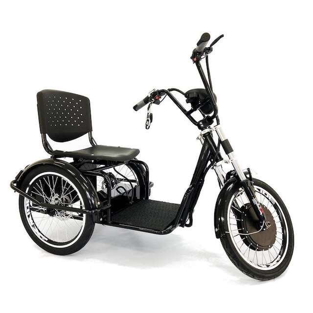 Triciclo Duos Elétrico 800W Lítio Ré Farol e Alarme Fox