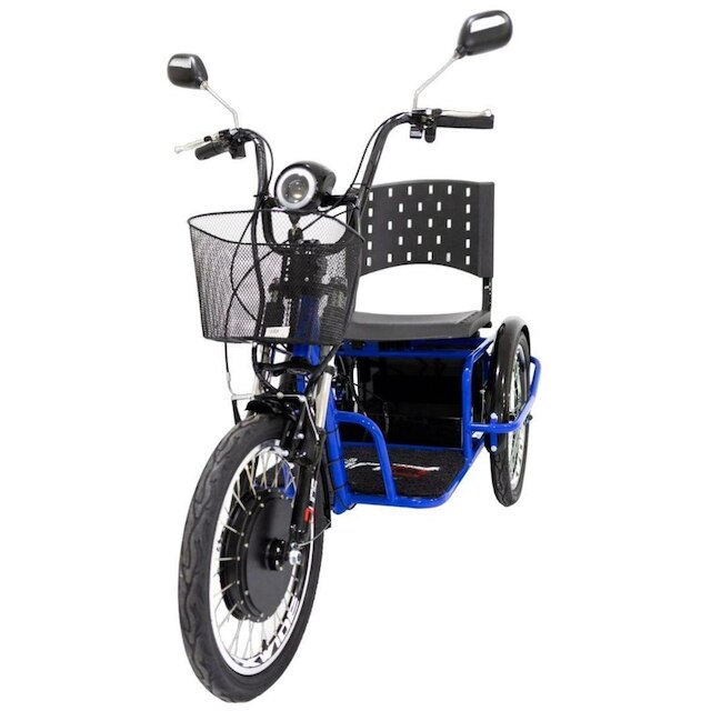 Triciclo Duos Elétrico 800W Ré Farol e Alarme Fox Cestinha