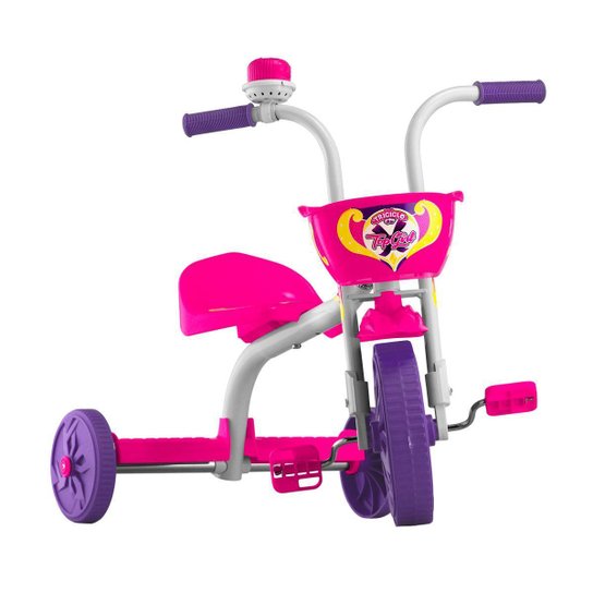 Triciclo Motoquinha 3 Rodas Infantil para Crianças Menino e Menina Ultra Bikes - Branco+Rosa Menor preço em Triciclo Motoquinha 3 Rodas Infantil para Crianças Menino e Menina Ultra Bikes - Branco+Rosa