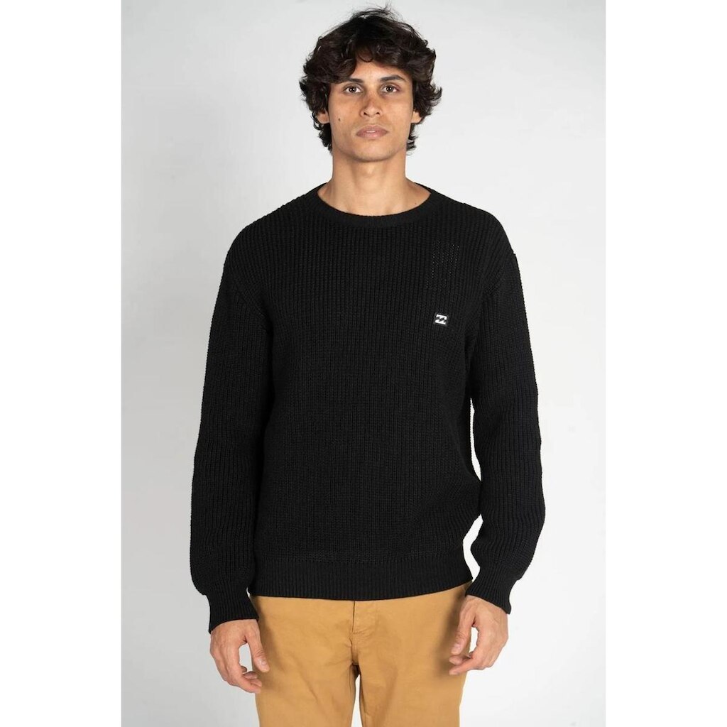 Tricot Billabong B431A0004 Icon Patch - Preto Tamanho:GG