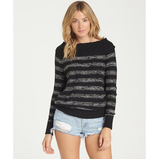 TRICOT BILLABONG SNUGGLE DOWN - BLACK - Preto