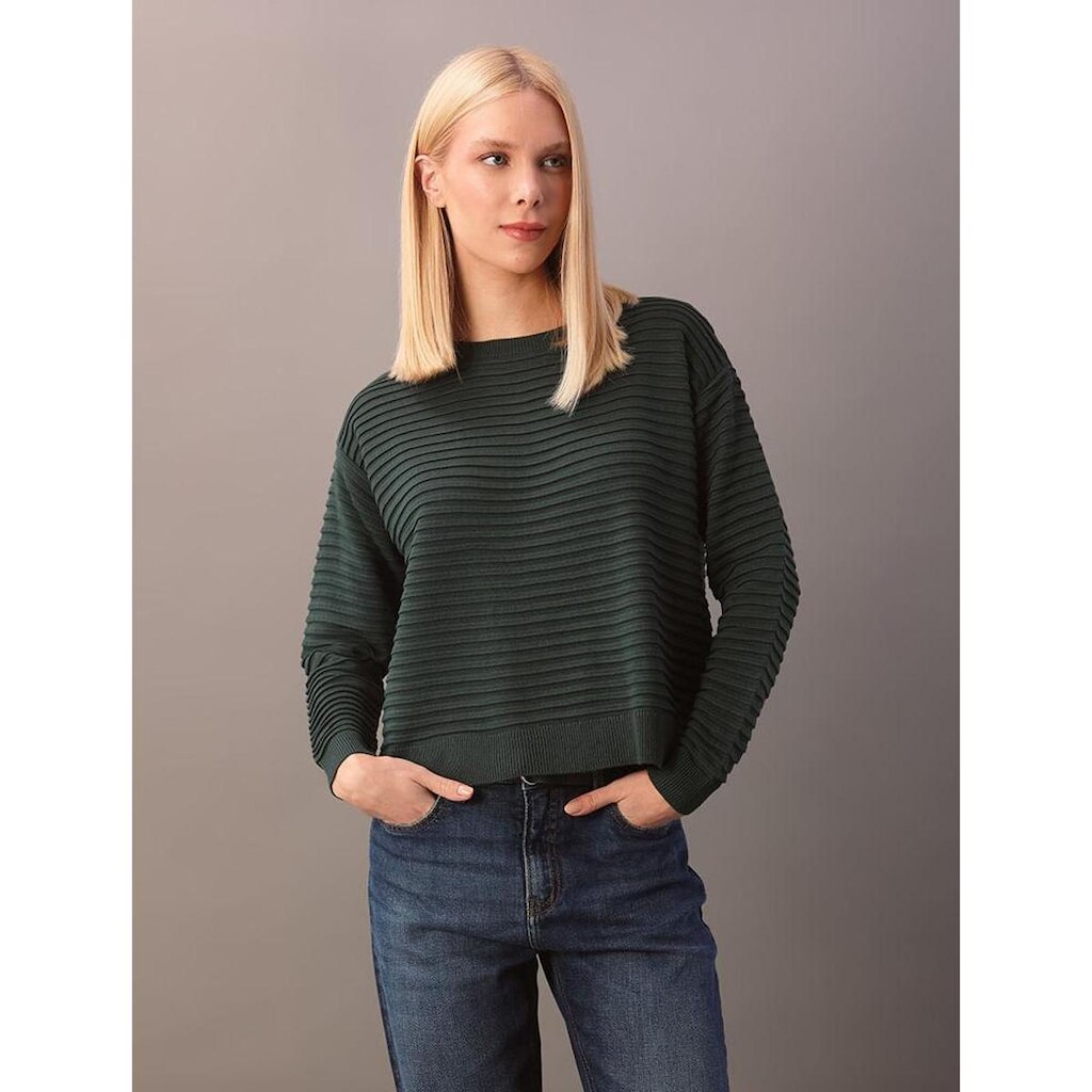 Tricot Calvin Klein Jeans  Com Textura Listrado