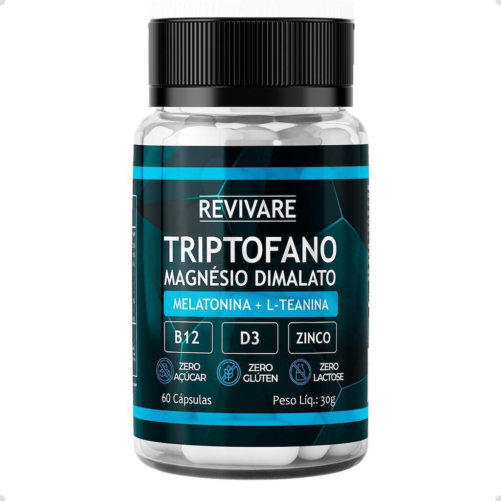 Triptofano Magnesio Dimalato Melatonina 60Caps