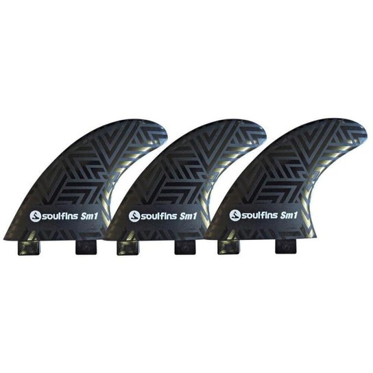 Triquilhas Soul Fins SM1 - Padão FCS Tamanho Médio - Preto