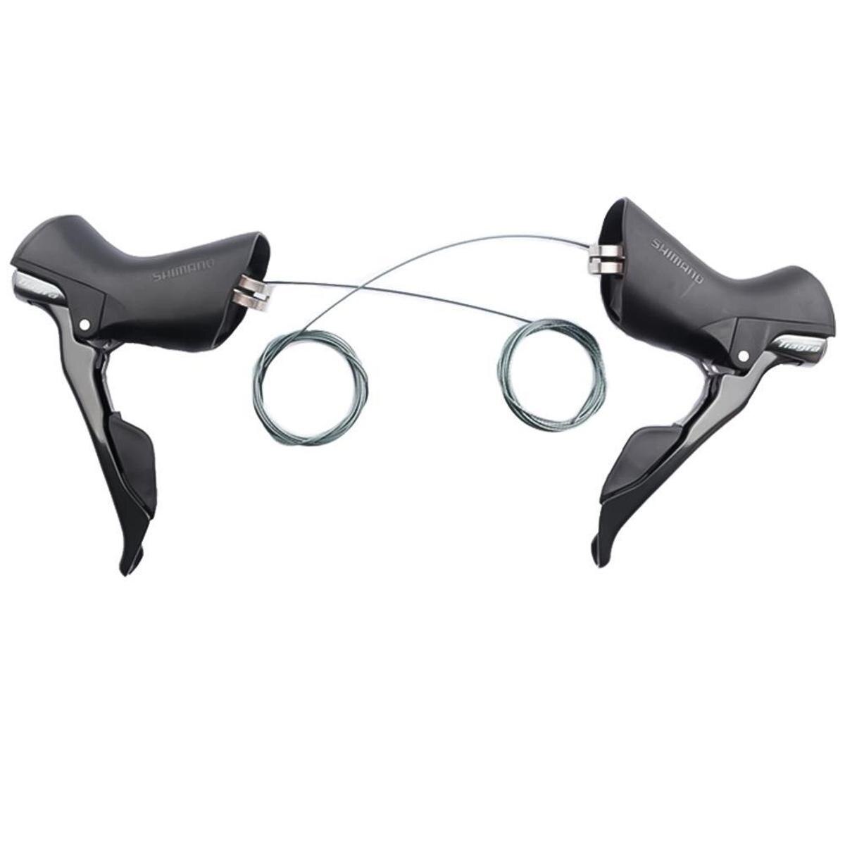 Trocador Speed STI Shimano Tiagra ST-R4700 2X10v - Preto | Netshoes