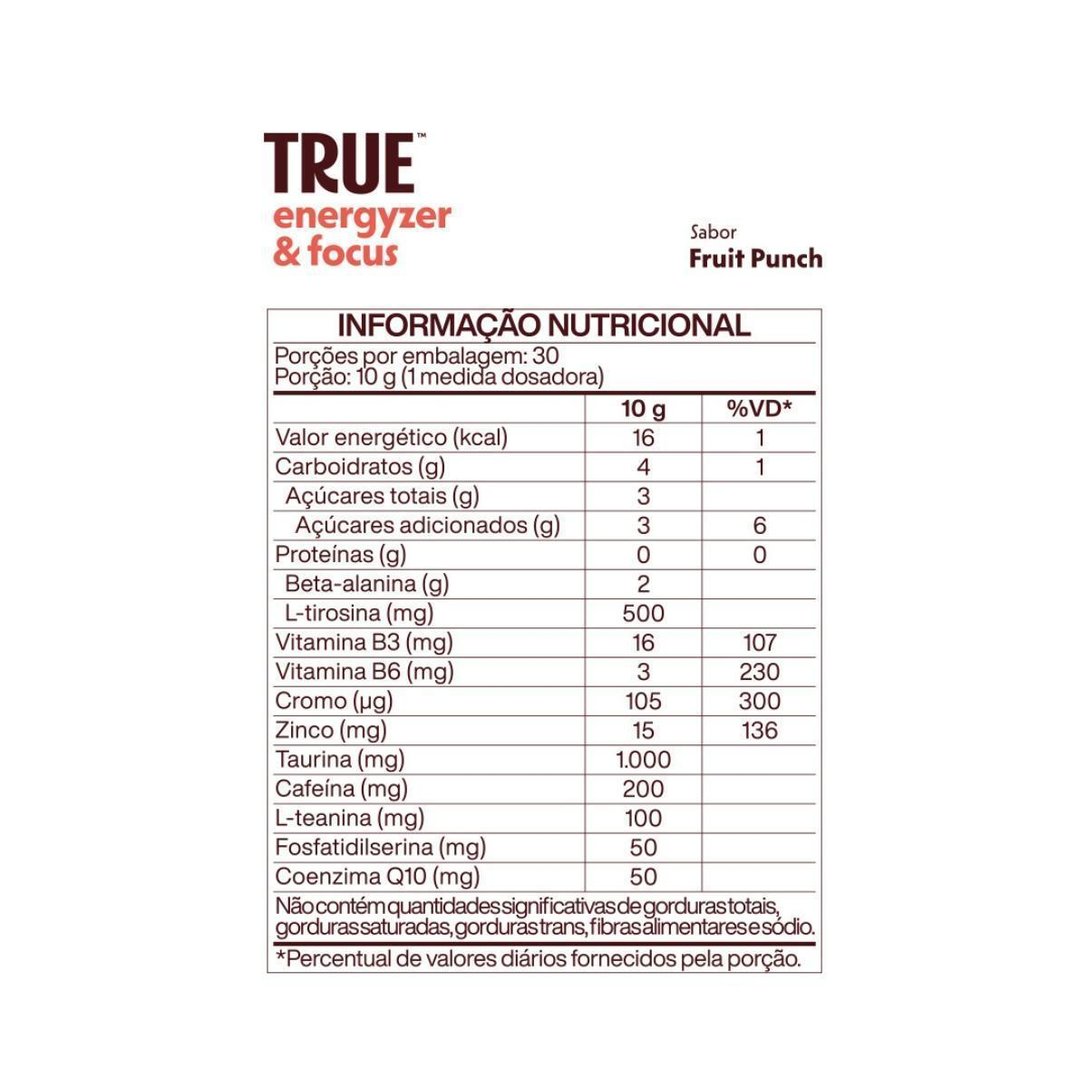 True Ruit True Energyzer & Focus Fruit Pounch 300G - undefined | Netshoes