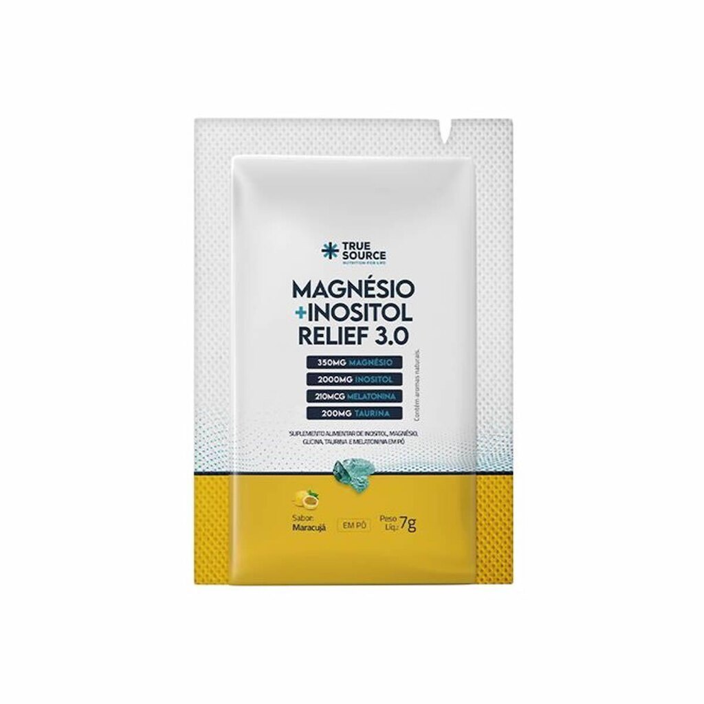 True Magnésio + Inositol Relief 3.0 - 1 Sachê 7g Maracujá - True Source