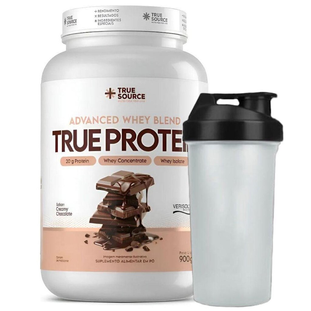 True Protein Creamy Chocolate 900g Coqueteleira True Source