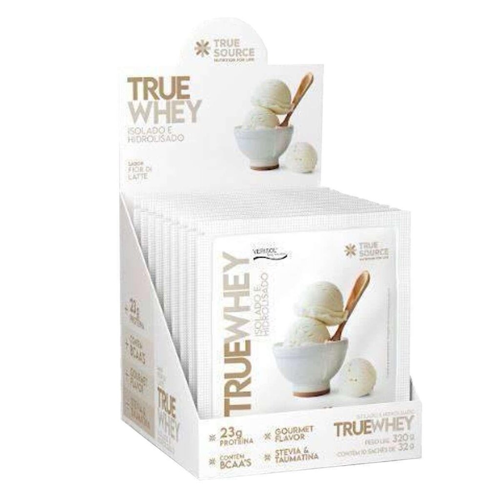 True Whey Hidrolisado e Isolado - 10 Sachês 32g Fior di Latte - True Source