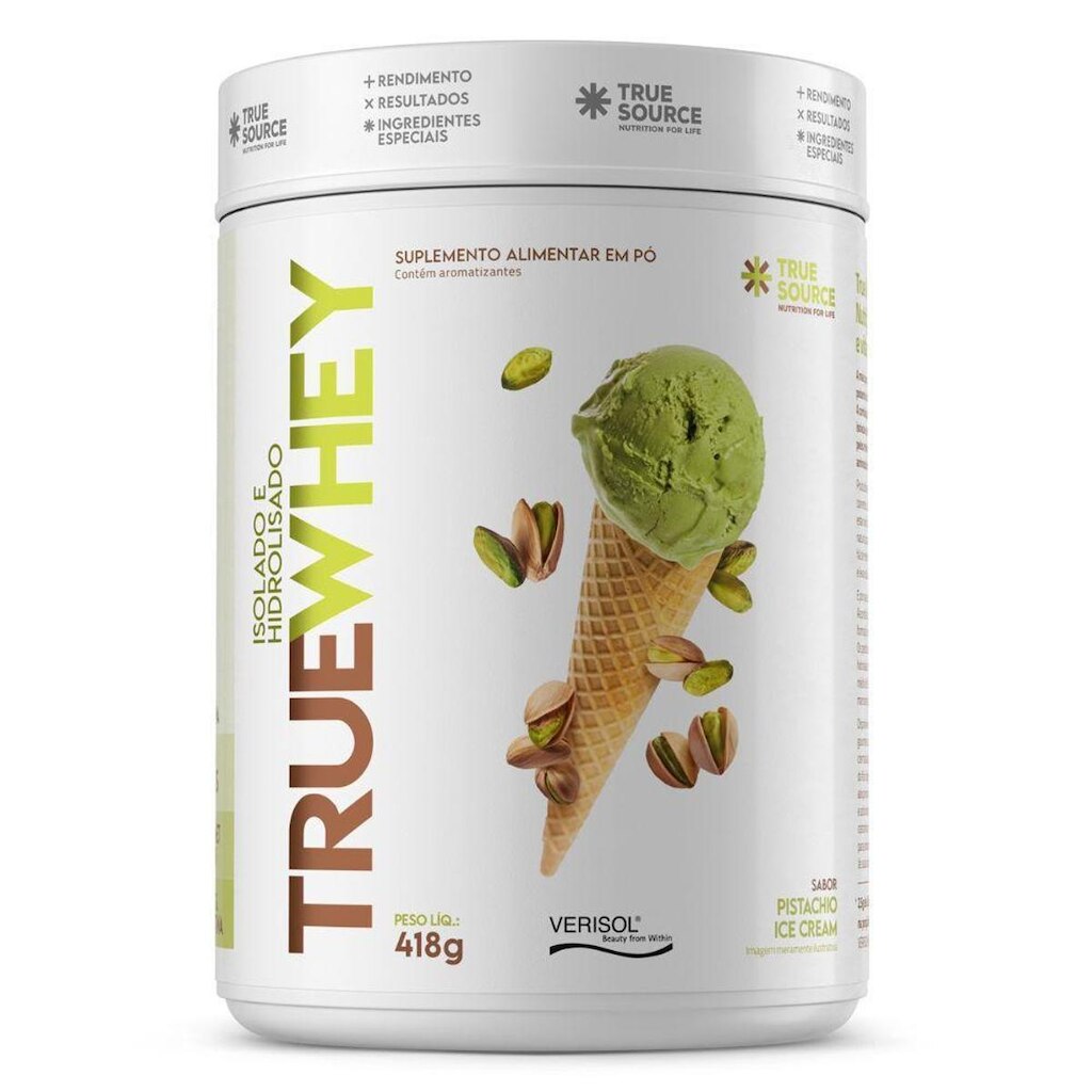 True Whey Hidrolisado Pistache Ice Cream 418g - True Source