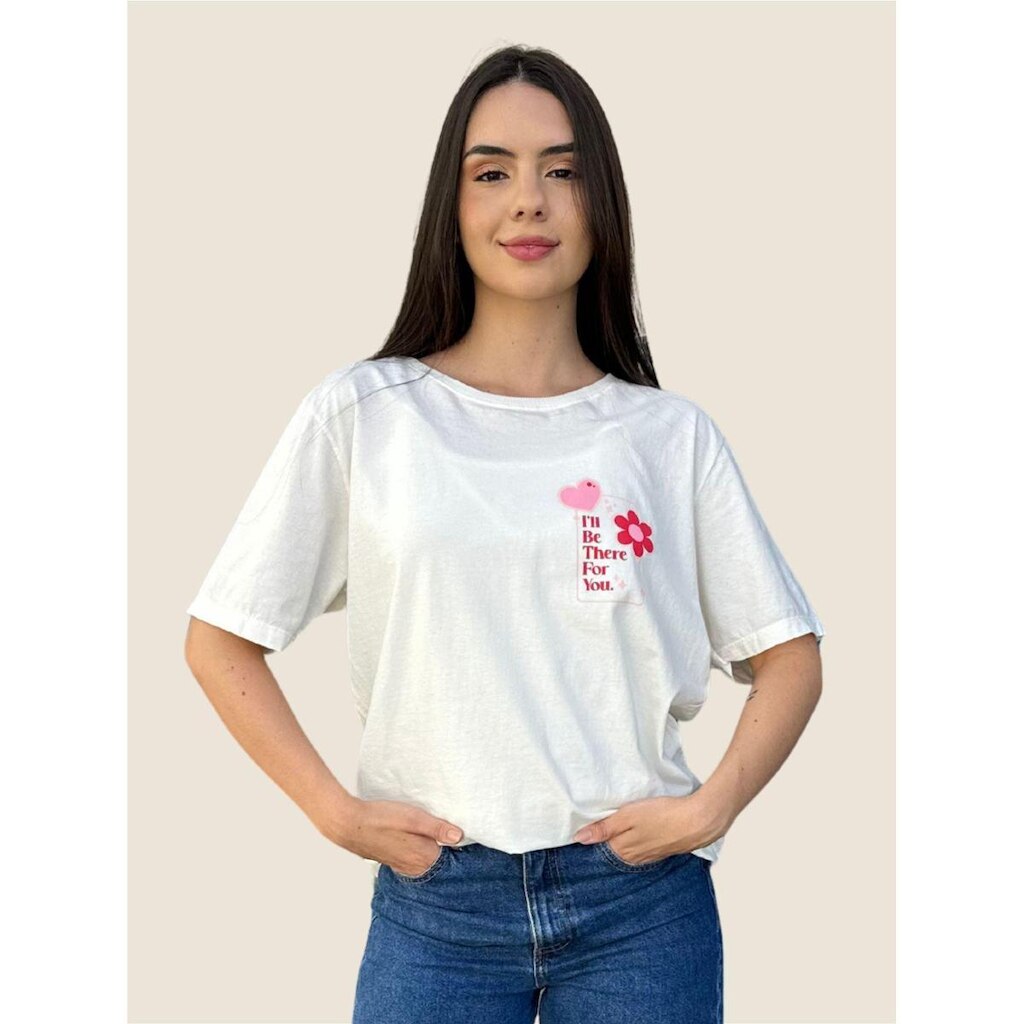 Tshirt Estonada Estampa Be There For You Usemais