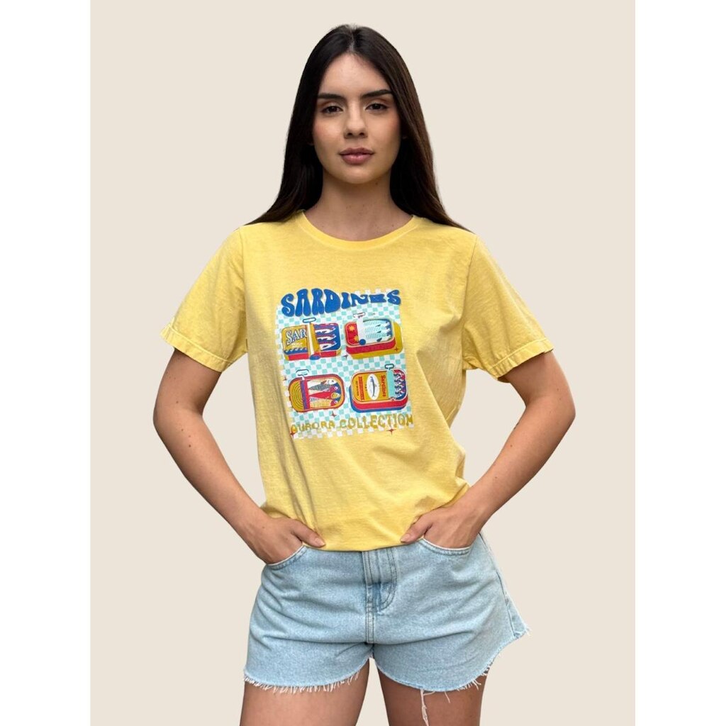 Tshirt Estonada Estampa Sardinha Usemais