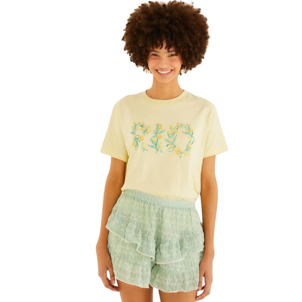 Tshirt Fit Farm Rio Tulipa Rio Amarelo Júlia
