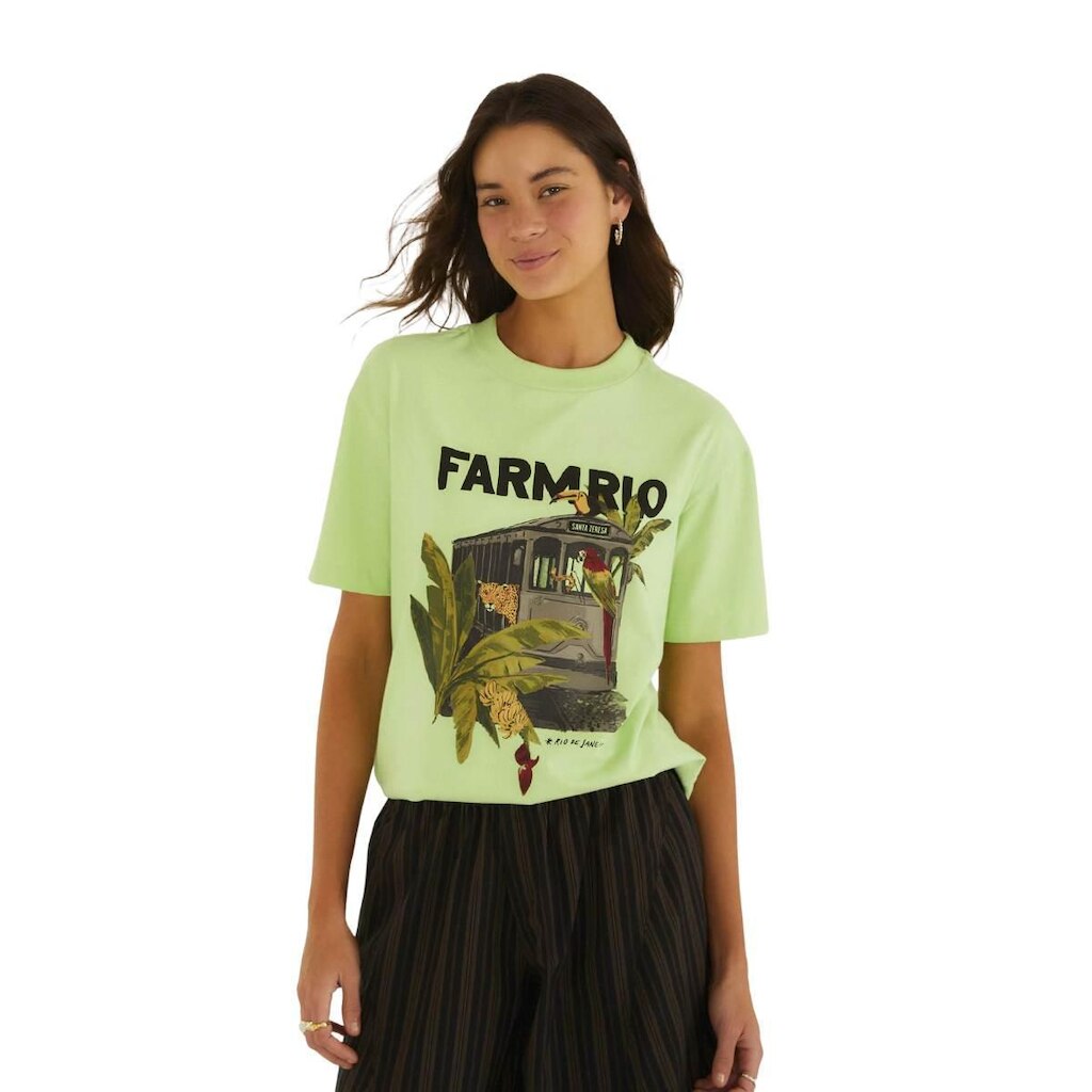 Tshirt Média Farm Rio Bonde Lotado Verde