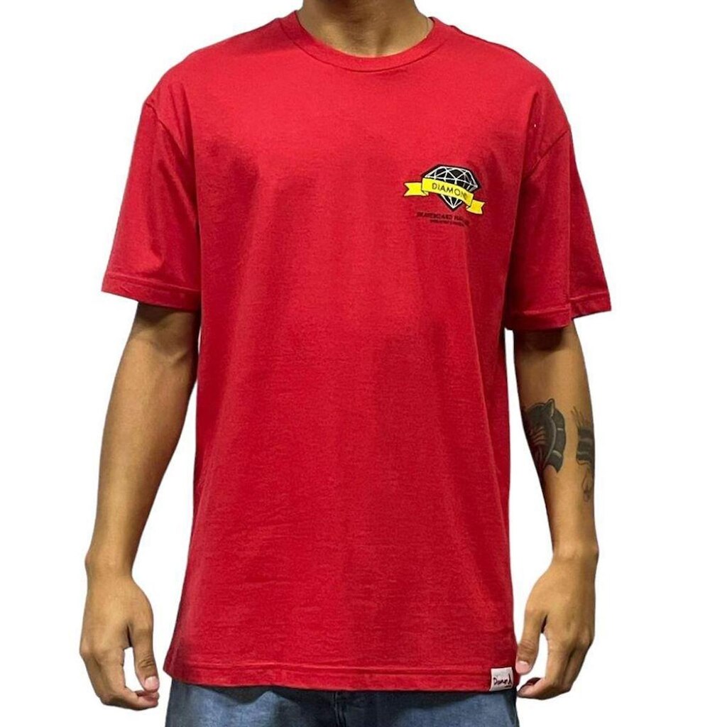 TShirt Ribbon Tee Red Diamond - P - Vermelho
