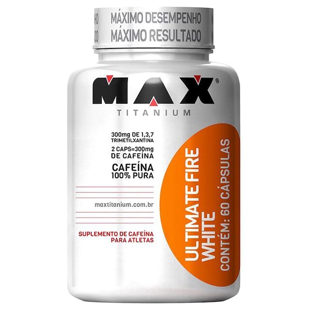 Ultimate Fire White 60 Cáps - Max Titanium Menor preço em Ultimate Fire White 60 Cáps - Max Titanium