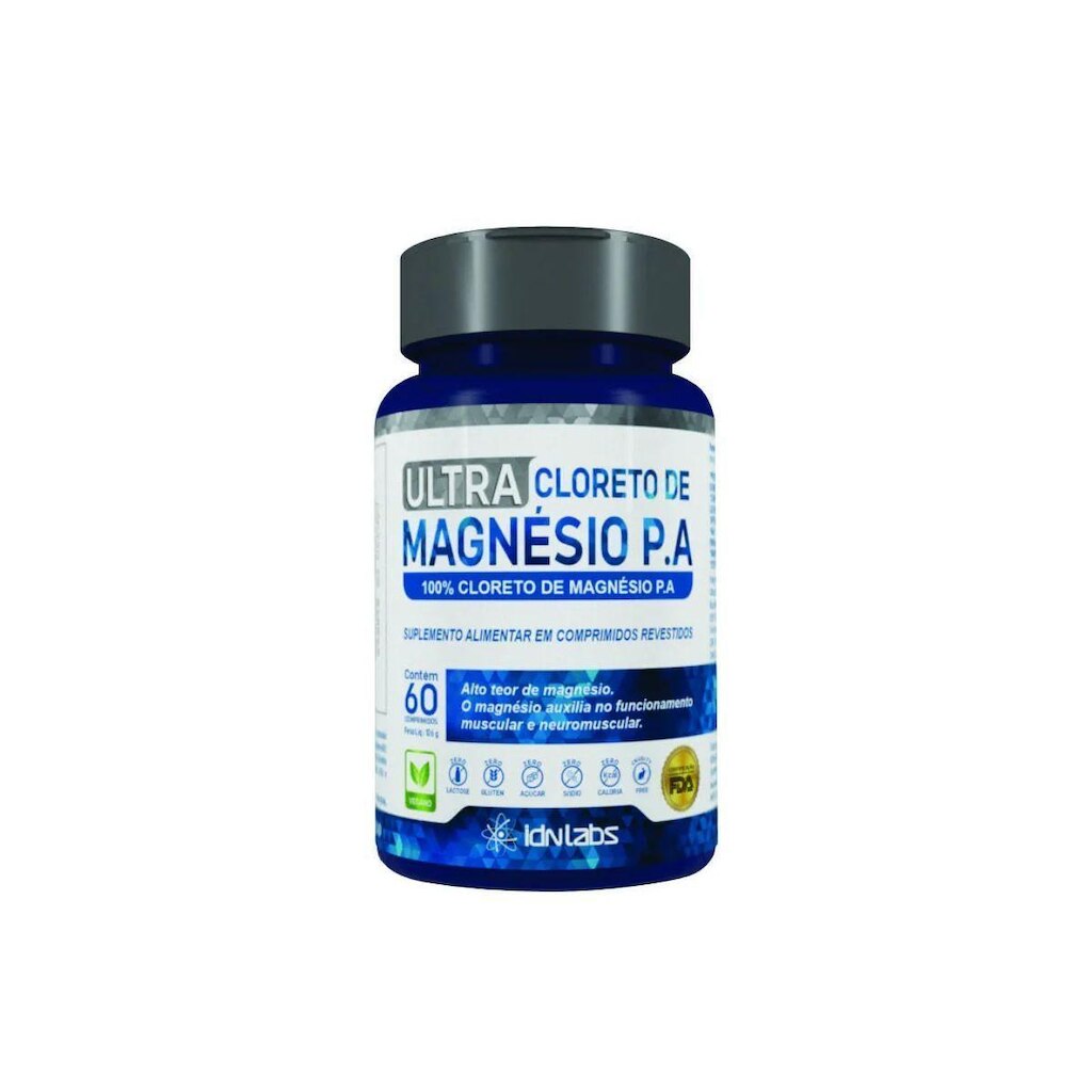 Ultra Cloreto de Magnésio P.A - 60 Comprimdos - IDN Labs