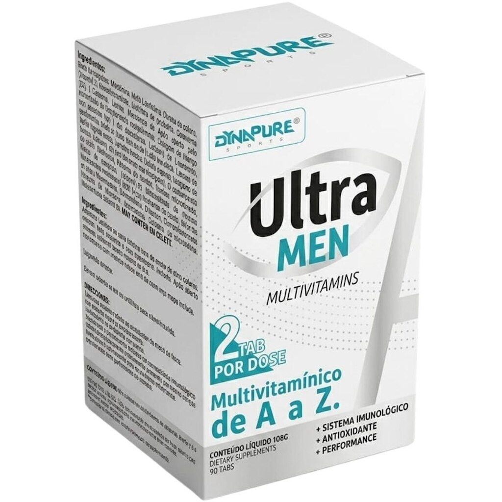 Ultra Men 90 Tabletes Dynapure Sports Sem Sabor