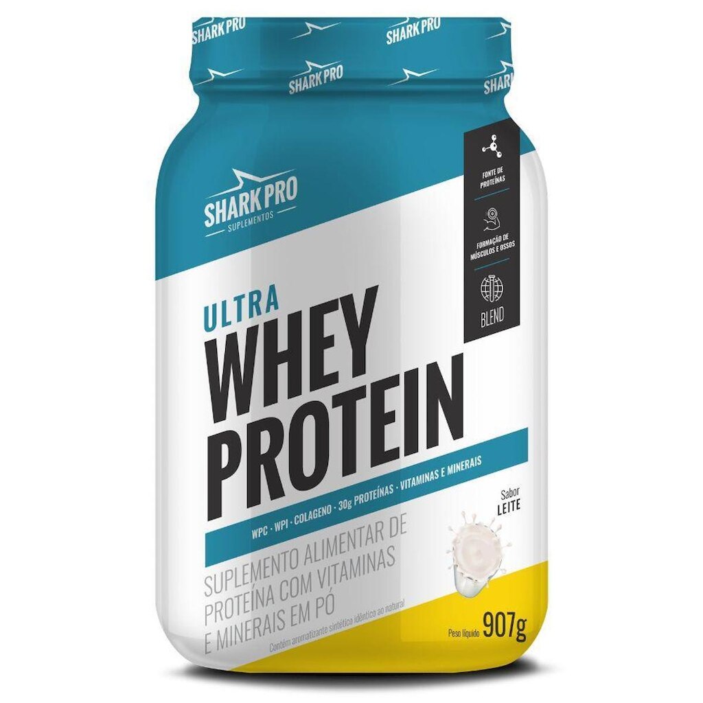 Ultra Whey Isolado Concentrado Leite 907g - Shark Pro