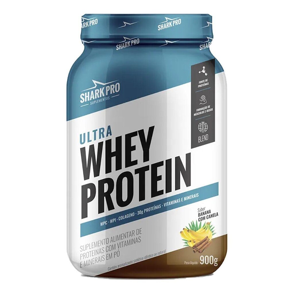 Ultra Whey Protein - 907g Banana com Canela - Shark Pro