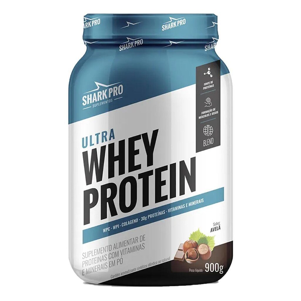Ultra Whey Protein - 907g Chocolate com Avelã - Shark Pro