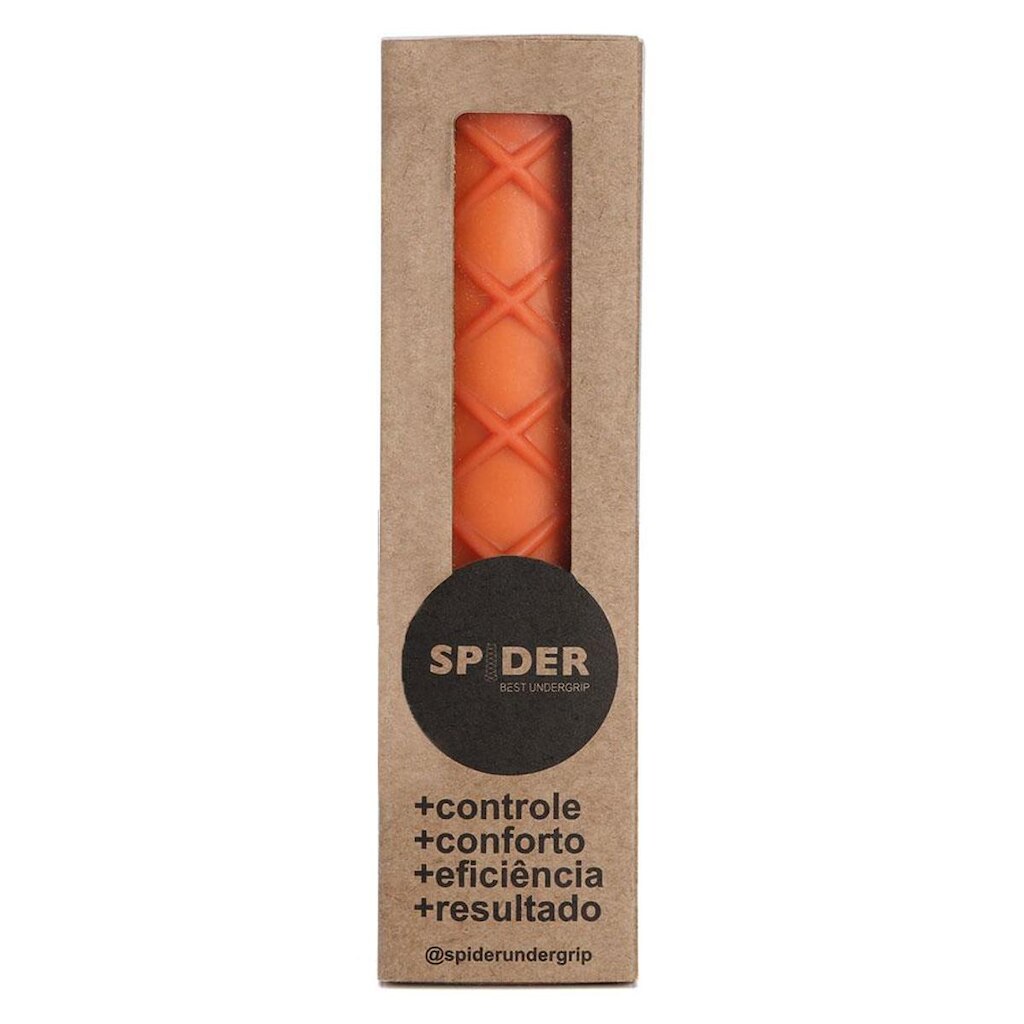 Undergrip Spider Normal com Copinho - Para Raquetes Beach Tennis e Padel Laranja