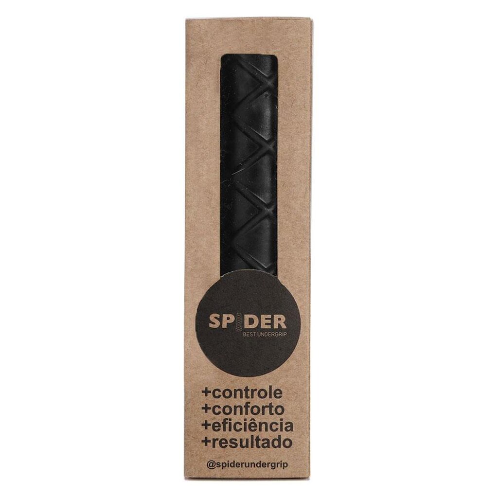 Undergrip Spider Normal com Copinho - Para Raquetes Beach Tennis e Padel Preto