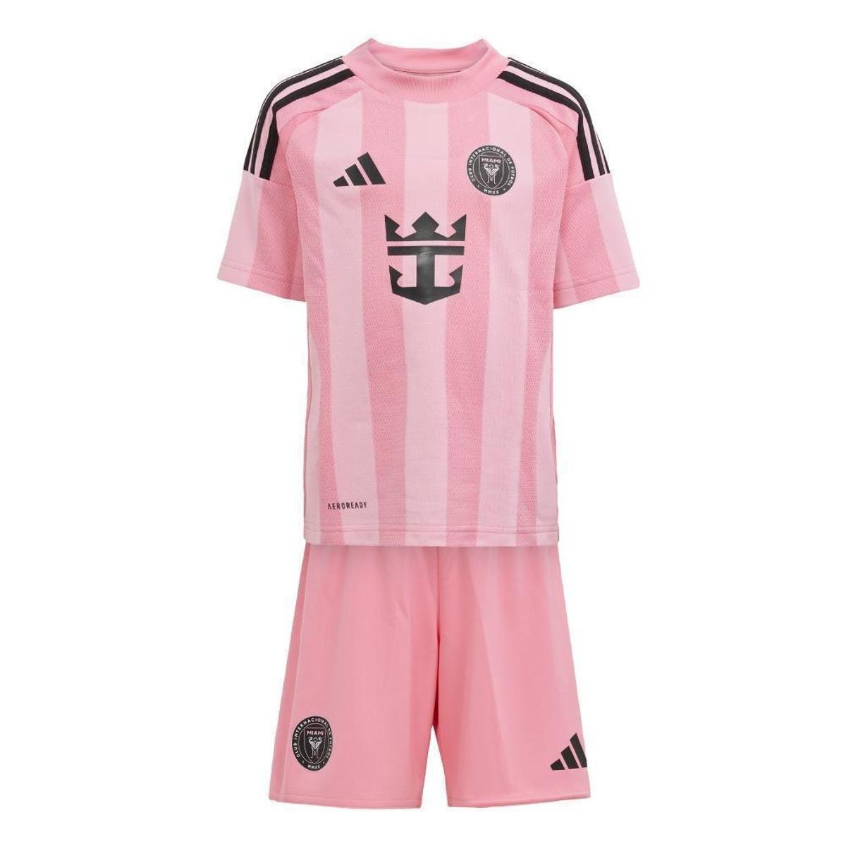 Uniforme Infantil Inter Miami I 25/26 Messi Adidas Rosa+Pink