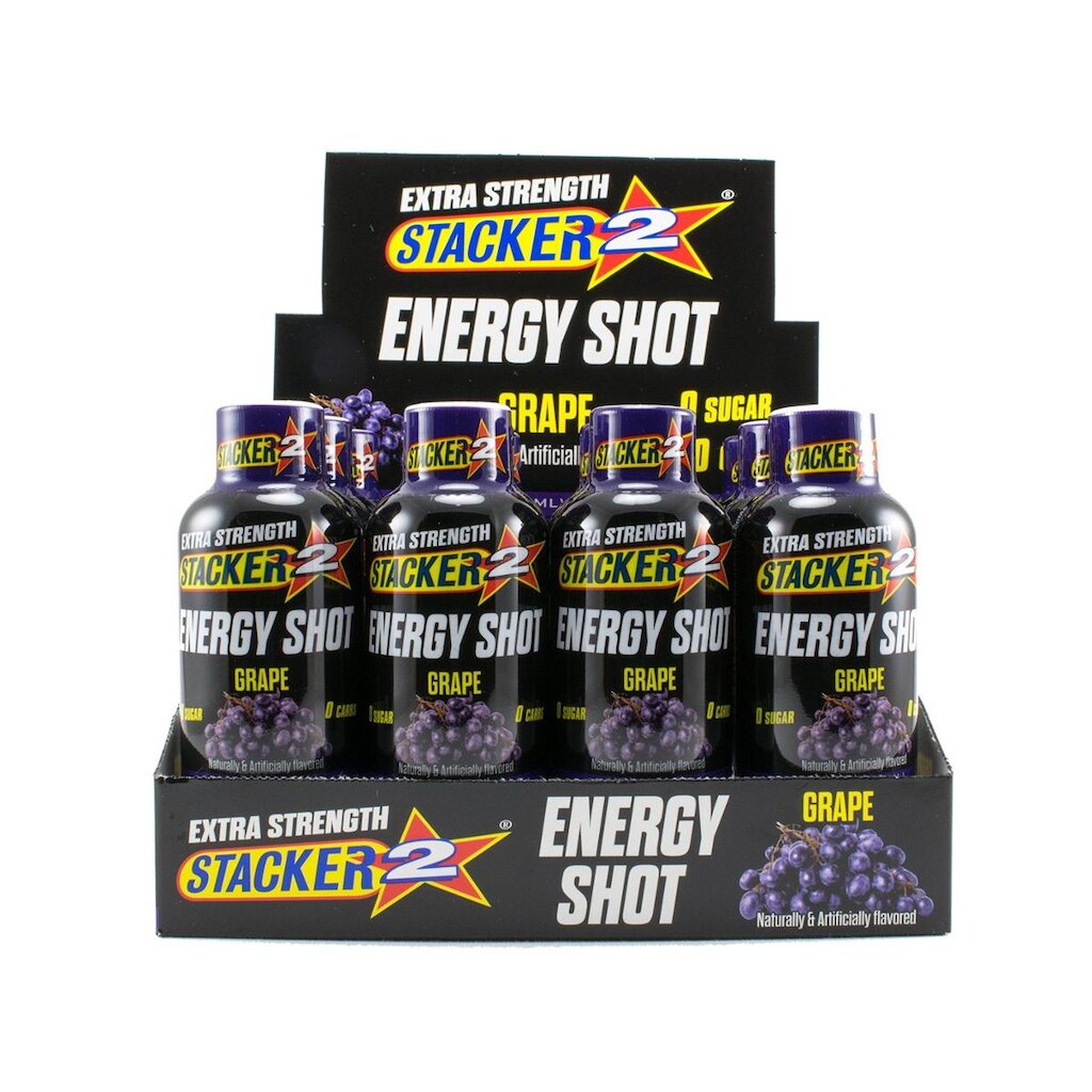 Uva Energy Shot Stacker 2 Extreme Extra Strength 60 ml x12