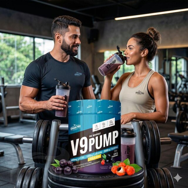 V9 Pump Pre Treino 300g Acai Guarana - Shark Pro