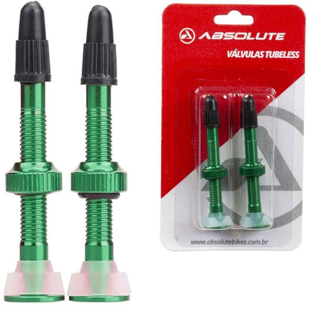 Válvula Tubeless Absolute 48mm 2 Unidades