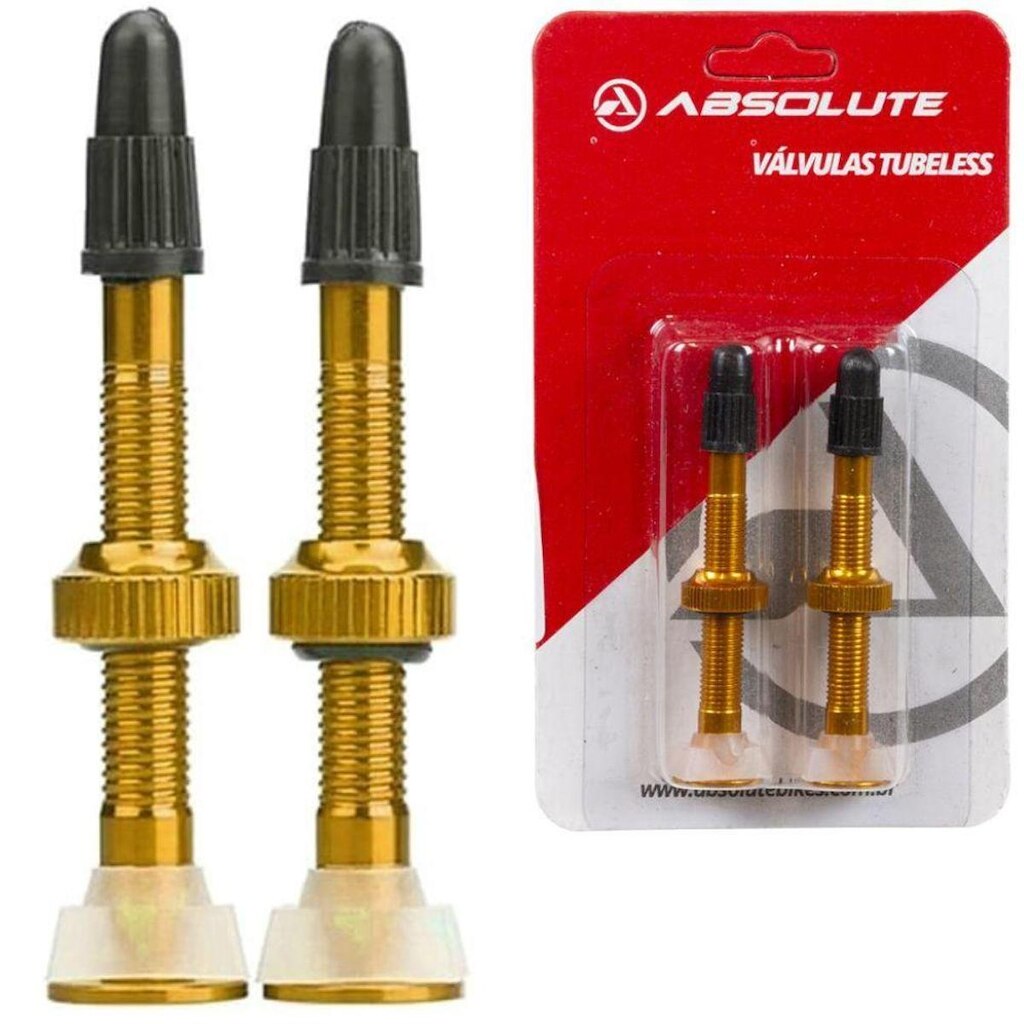 Válvula Tubeless Absolute 48mm 2 Unidades