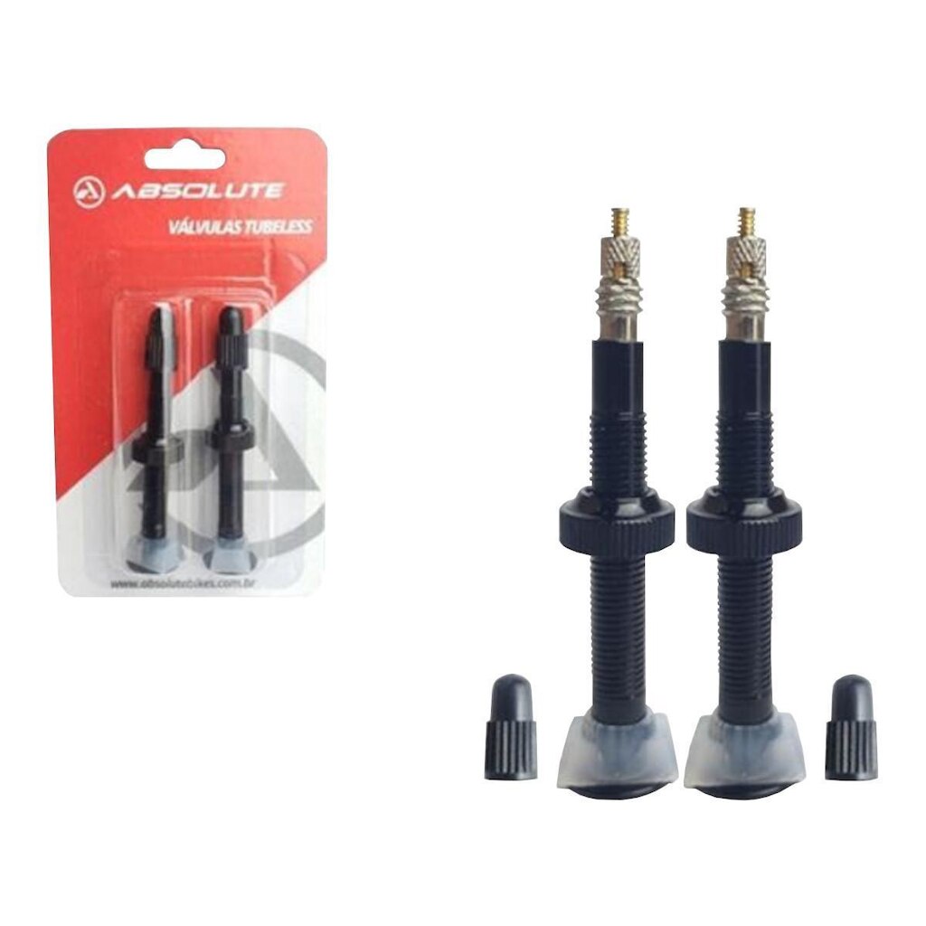 VALVULA TUBELESS ABSOLUTE PRETO 48MM