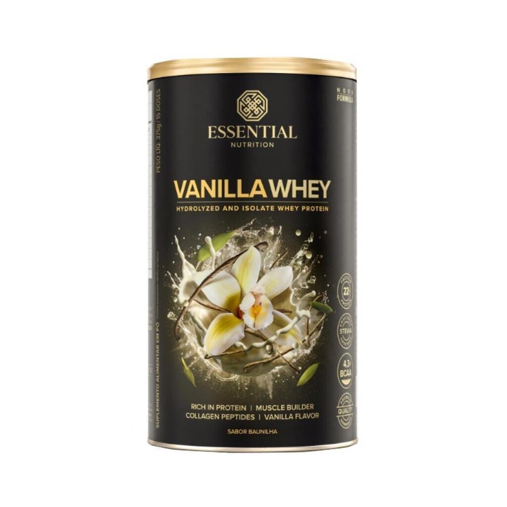 Vanilla Whey Hidrolisado Isolado 375g Essential Nutrition
