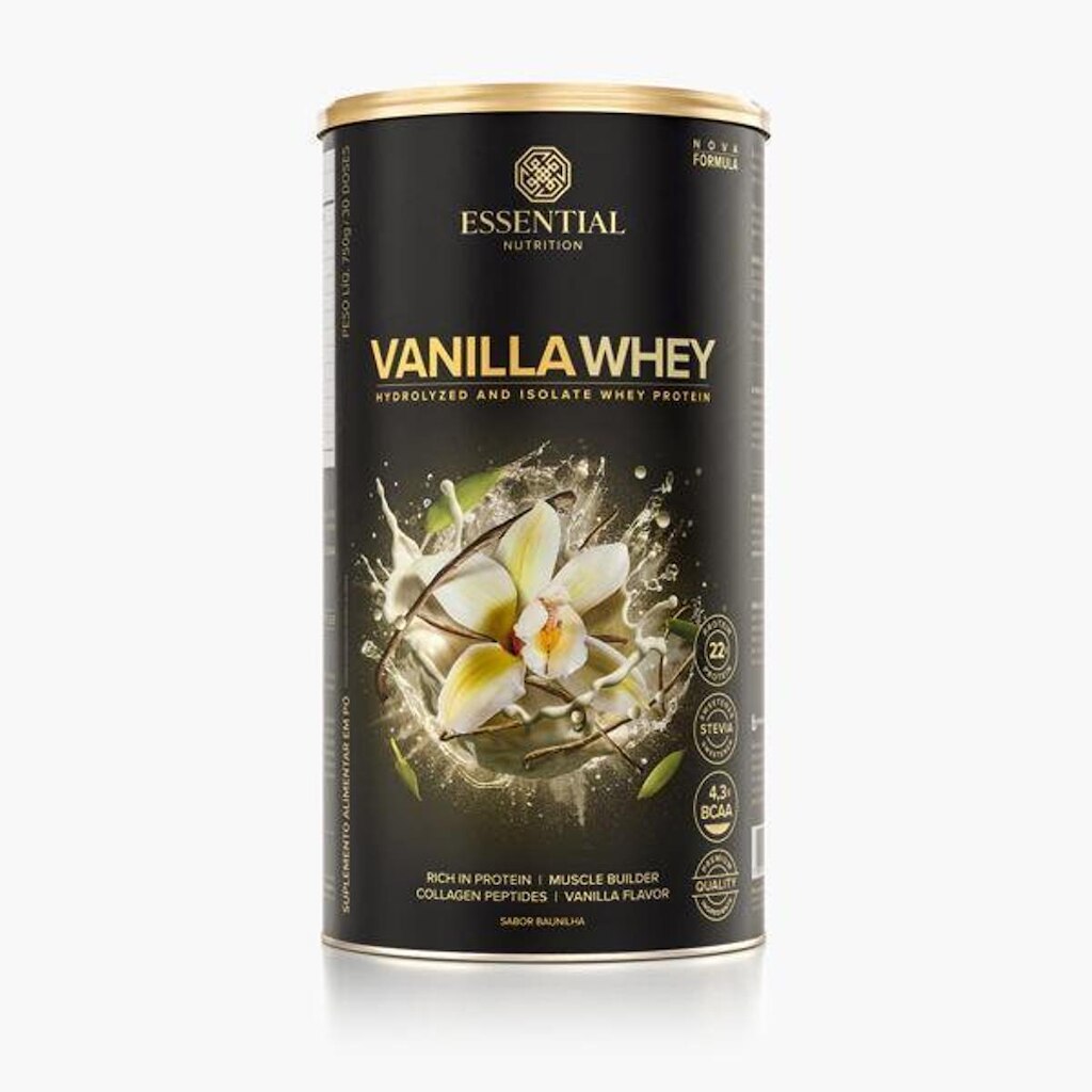 Vanilla Whey Lata 750g - Essential