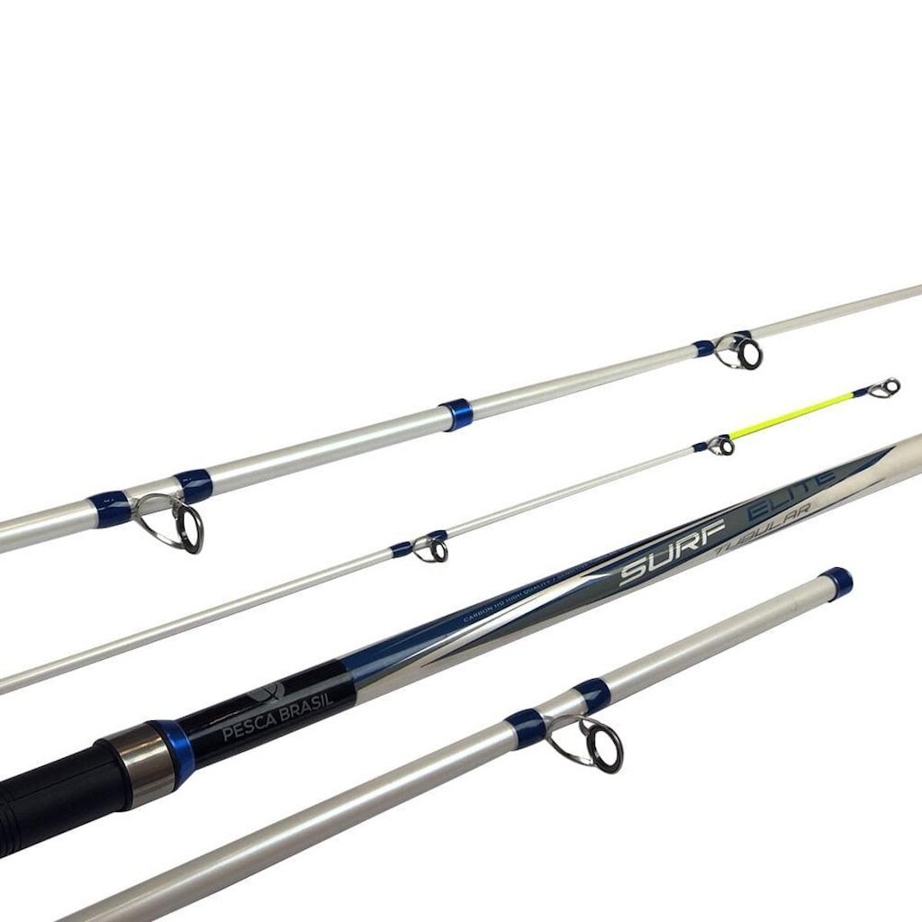 Vara de pesca de praia Pesca Brasil Surf Elite de 4,20 metros para molinete