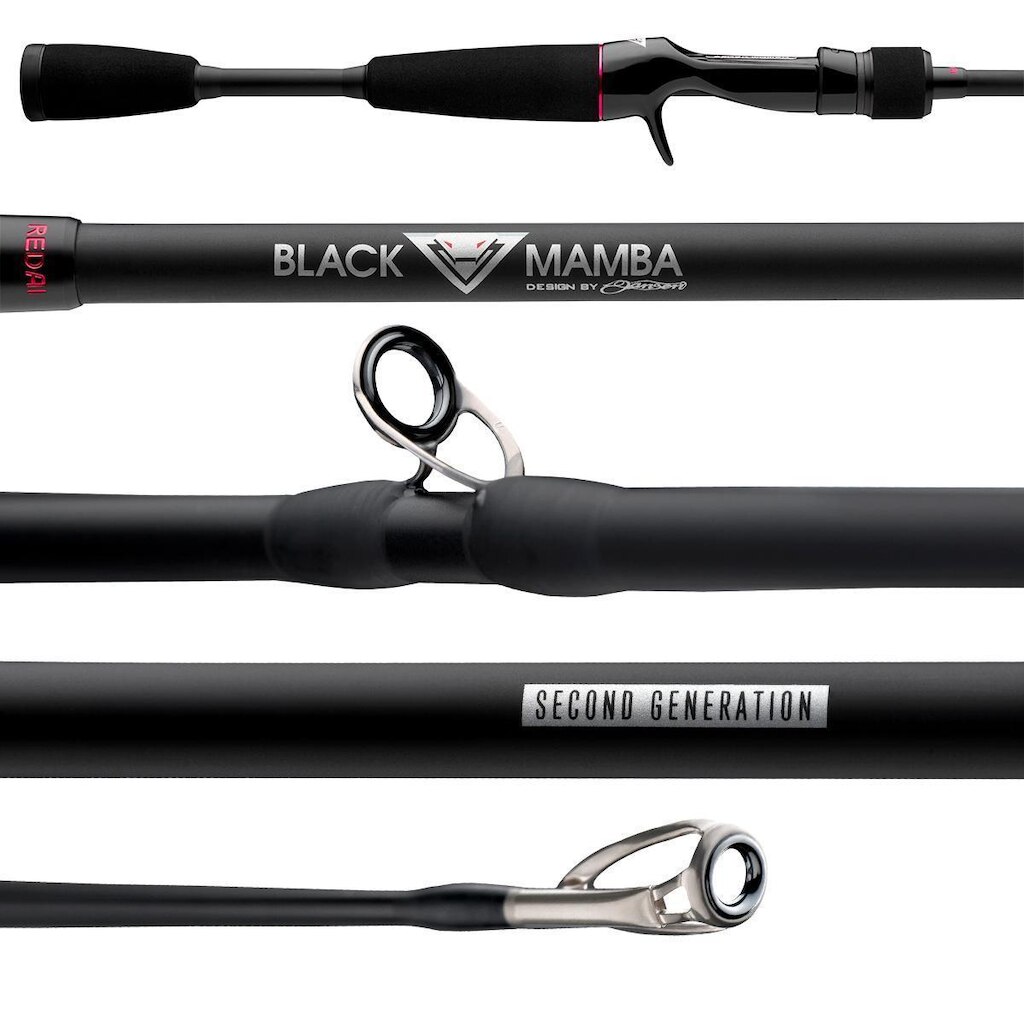 Vara para Carretilha Black Mamba Second Generation 5.8 1,76mts 8-14lbs 1 Parte - Redai