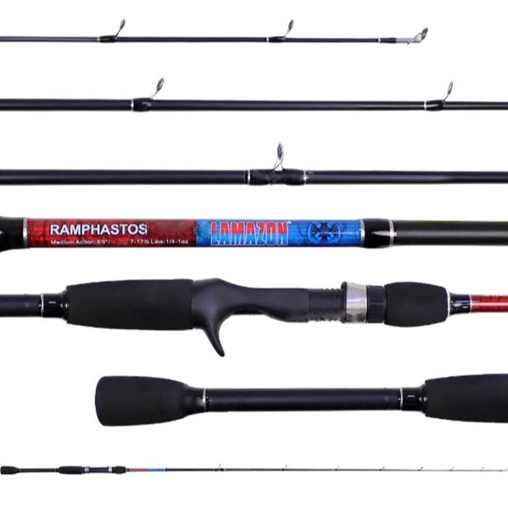 Vara para Carretilha Ramphastos 1,80mts 7-17lbs 2 Partes - Lamazon