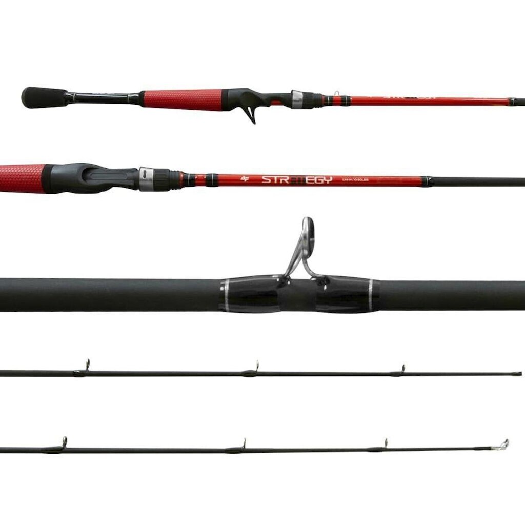 Vara para Carretilha Strategy C561 7-18lbs 1,68mts Vermelha - Albatroz